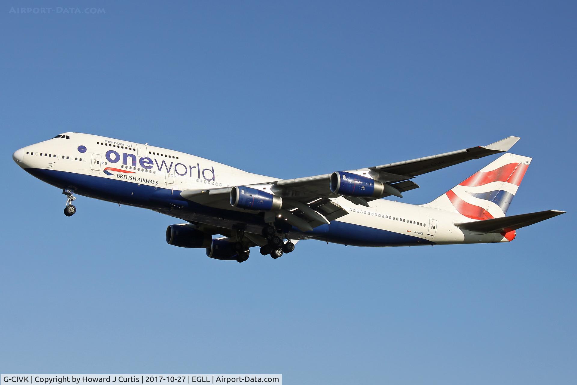 G-CIVK, 1997 Boeing 747-436 C/N 25818, On approach