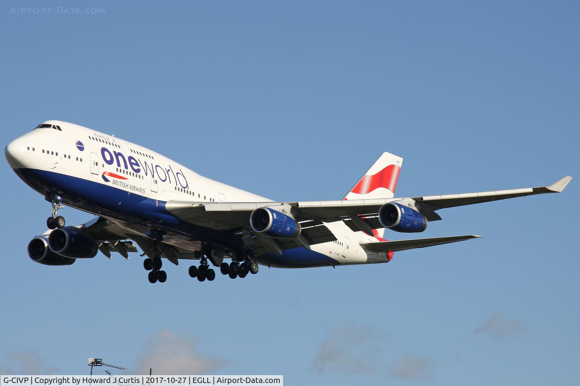 G-CIVP, 1998 Boeing 747-436 C/N 28850, On approach