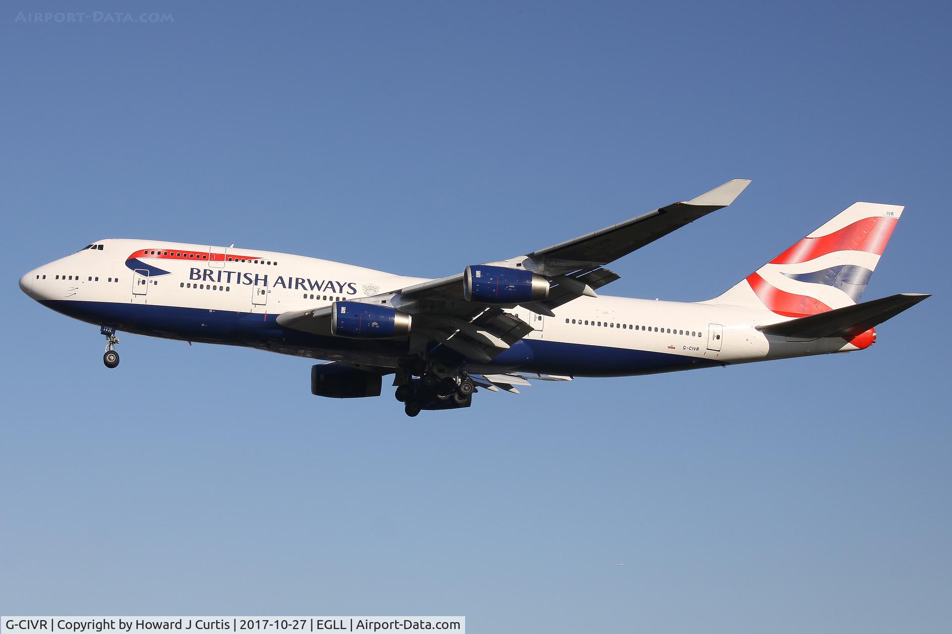 G-CIVR, 1998 Boeing 747-436 C/N 25820, On approach