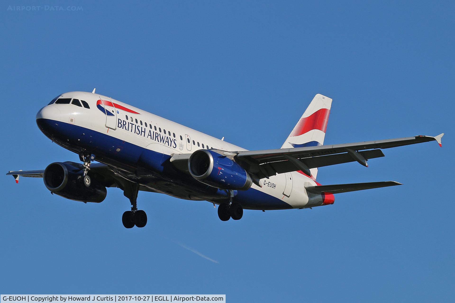 G-EUOH, 2001 Airbus A319-131 C/N 1604, On approach