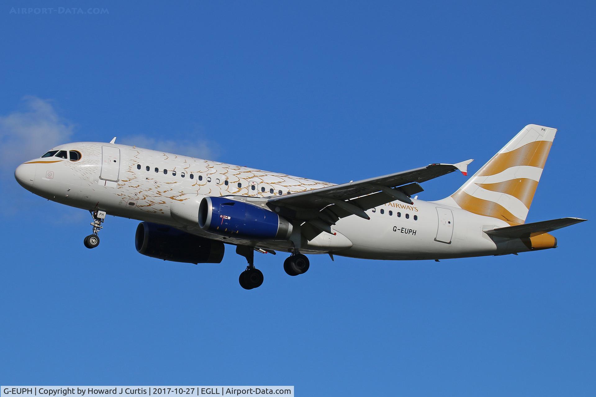 G-EUPH, 2000 Airbus A319-131 C/N 1225, On approach.