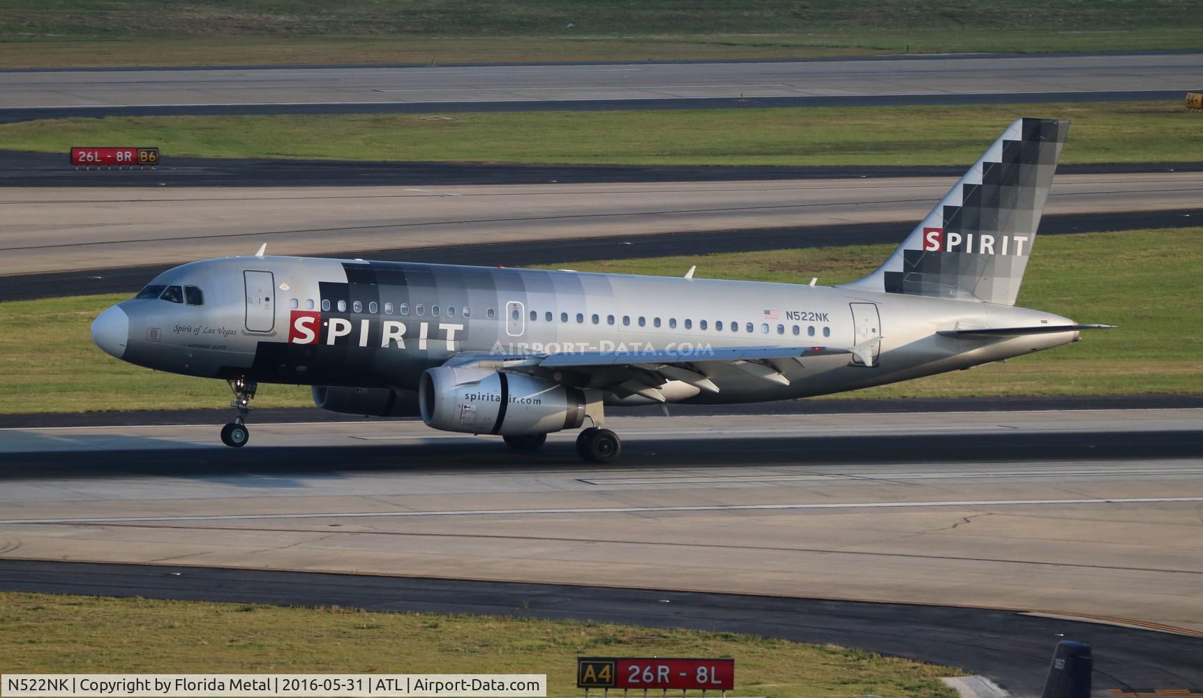 N522NK, 2006 Airbus A319-132 C/N 2893, Spirit