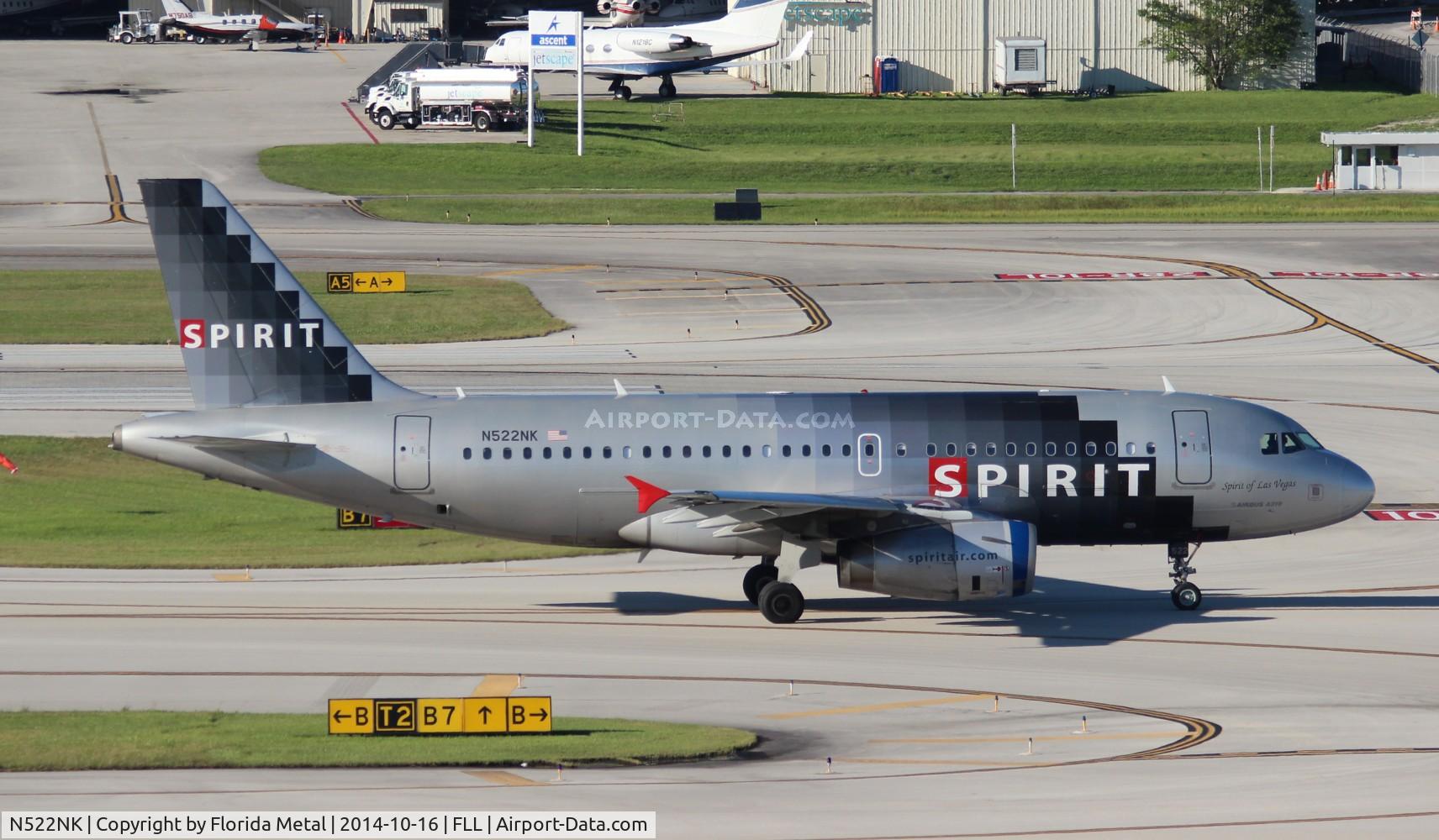 N522NK, 2006 Airbus A319-132 C/N 2893, Spirit