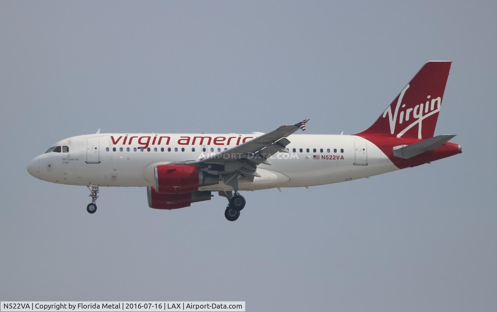 N522VA, 2006 Airbus A319-112 C/N 2811, Virgin America