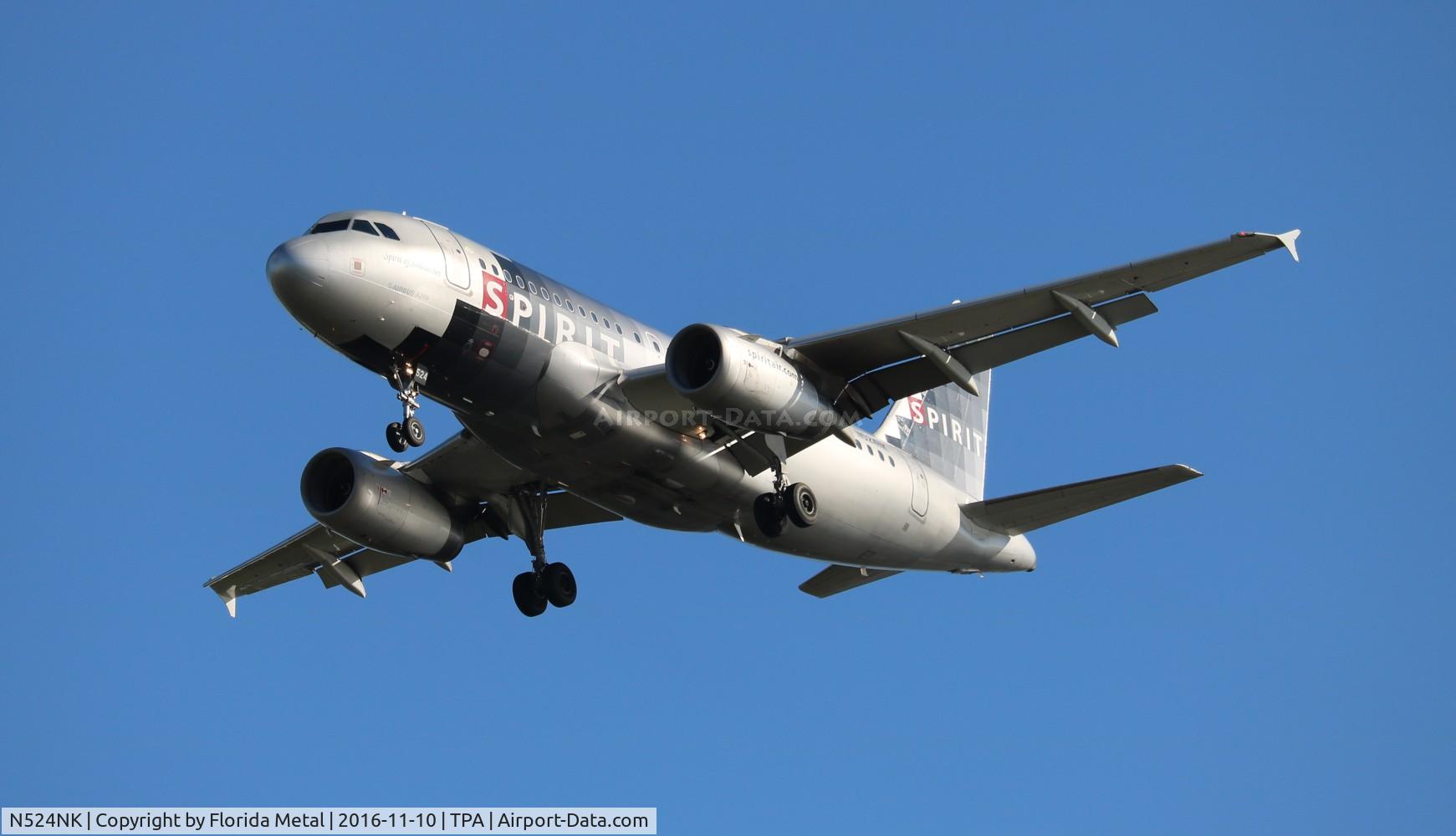 N524NK, 2006 Airbus A319-132 C/N 2929, Spirit