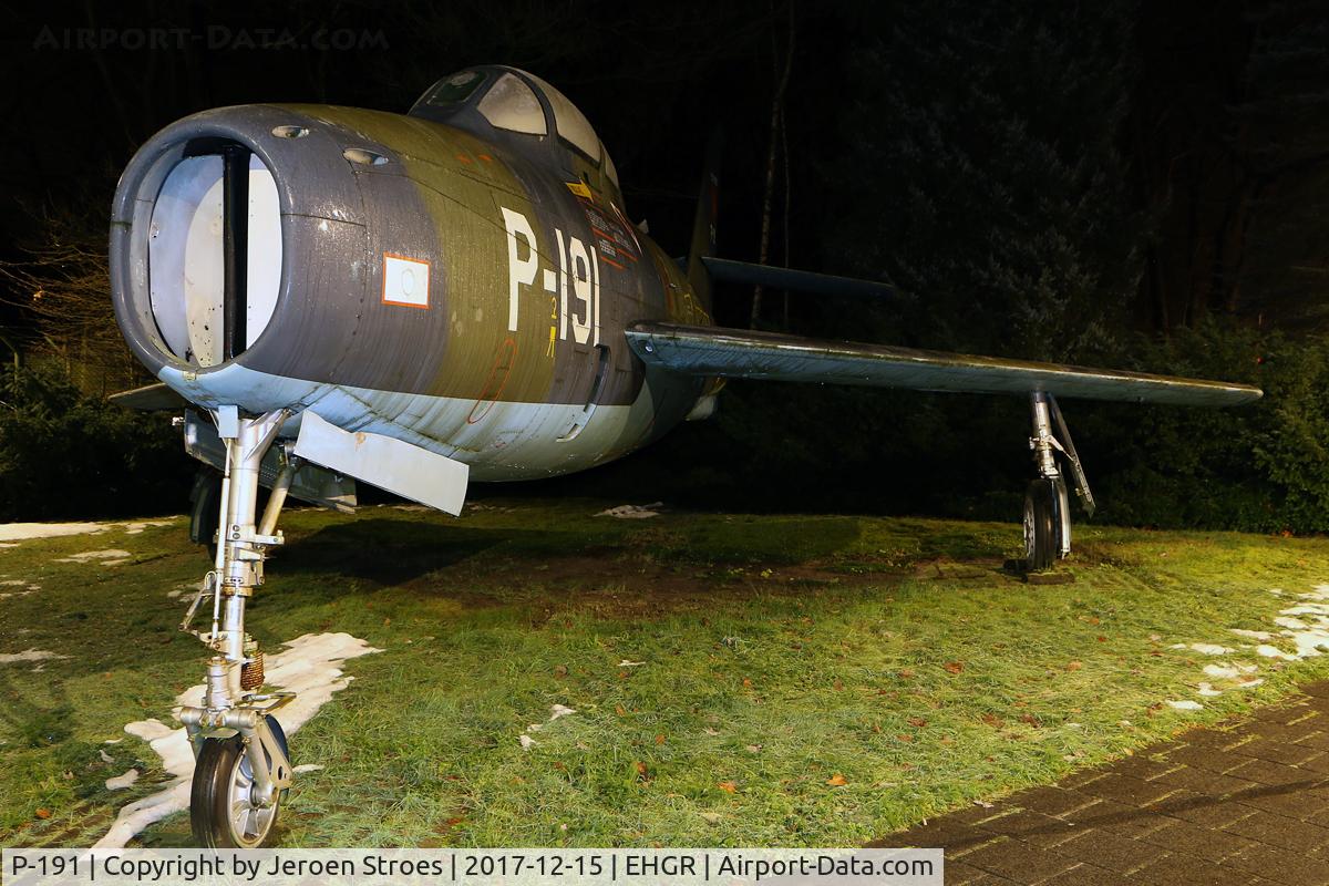 P-191, Republic F-84F Thunderstreak C/N Not found (P-191), EHGR