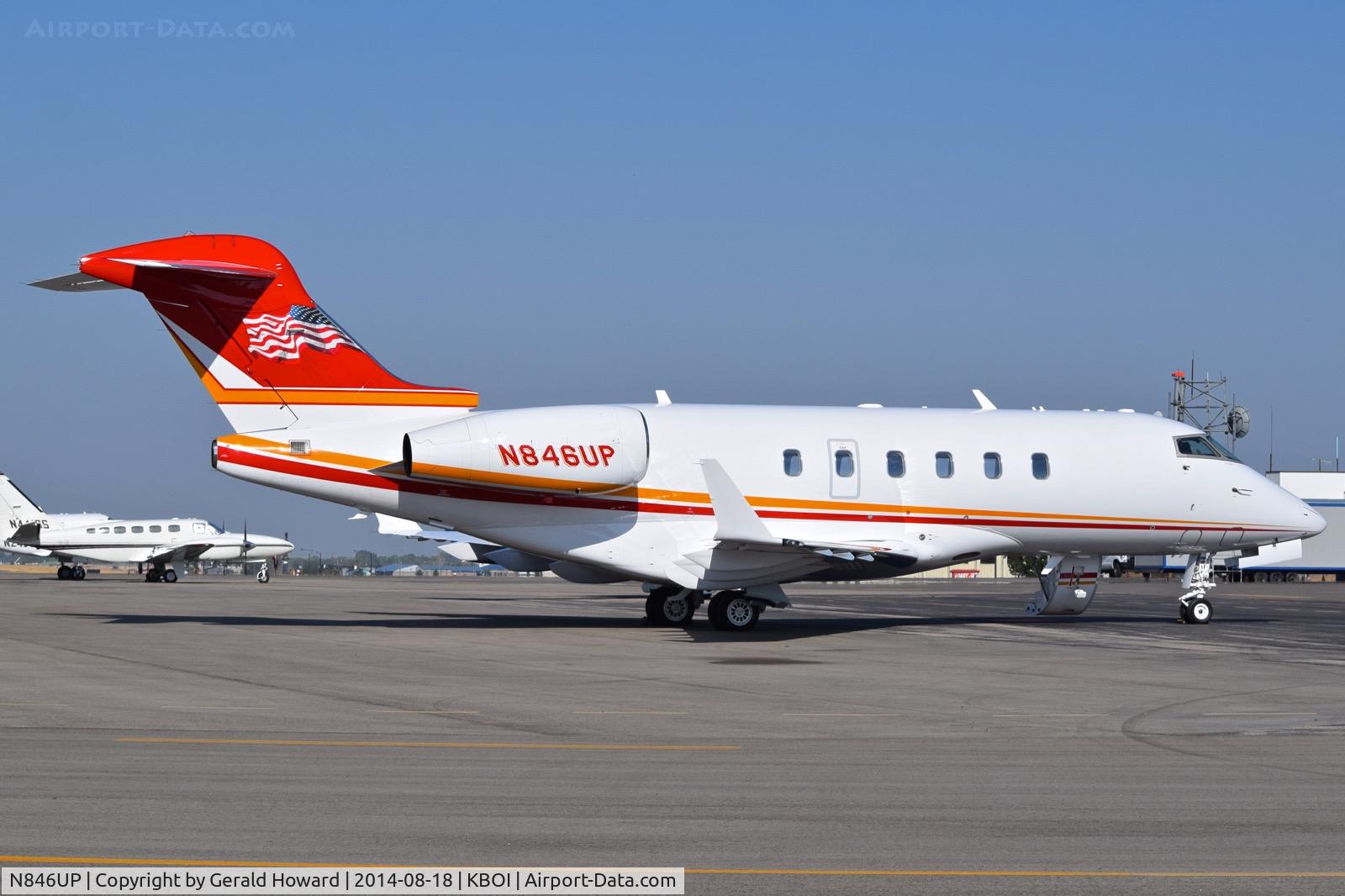 N846UP, 2006 Bombardier Challenger 300 (BD-100-1A10) C/N 20086, Parked on the north GA ramp.