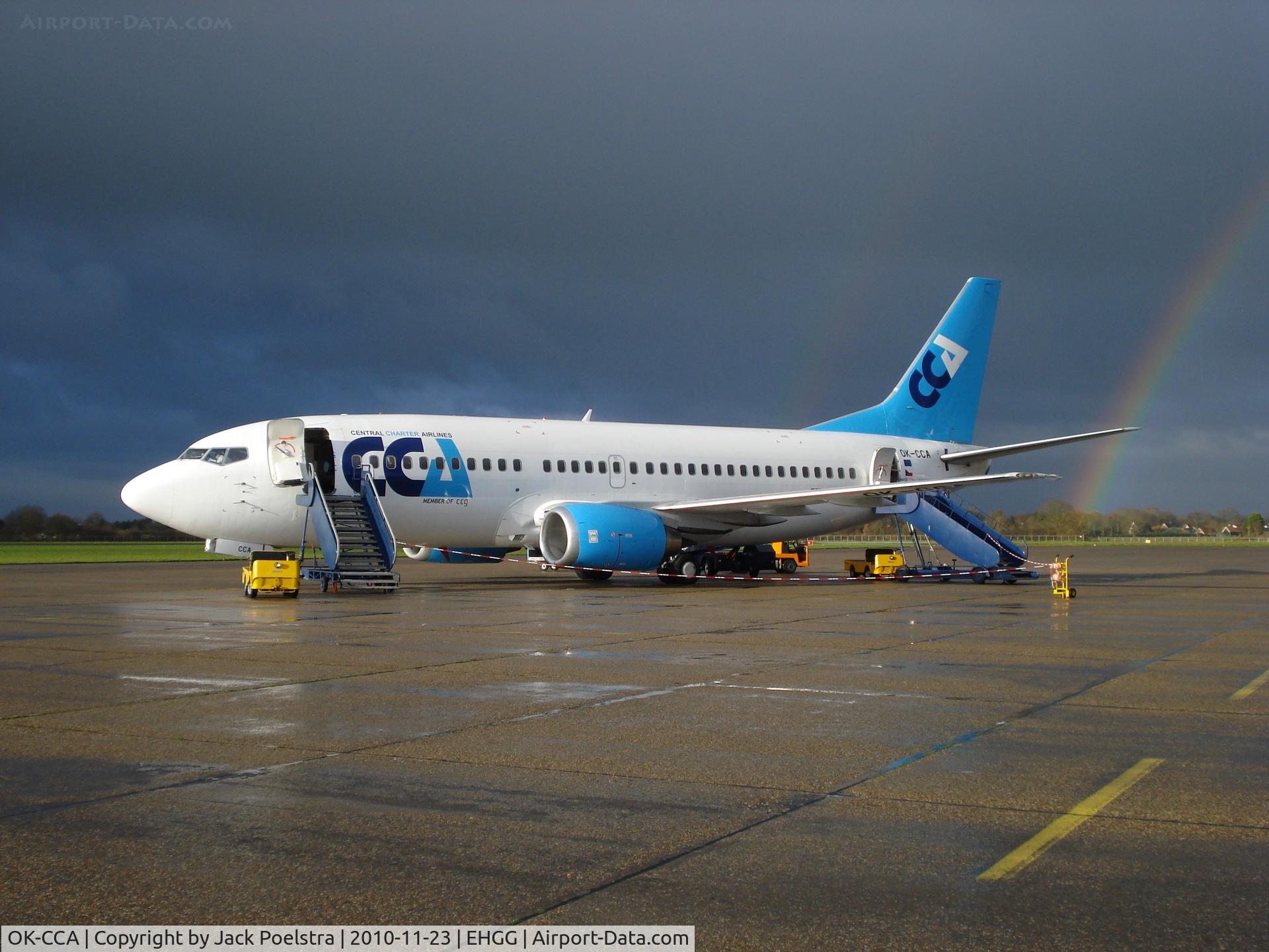 OK-CCA, 1997 Boeing 737-31S C/N 29058, B.737 of CCA (Central Charter Airlines) at GRQ