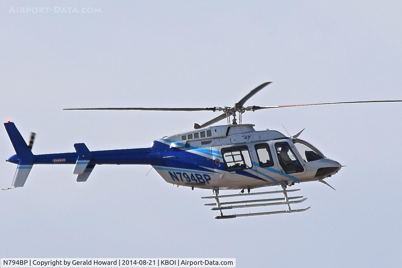 N794BP, Bell 407 C/N 53942, Arrival at KBOI