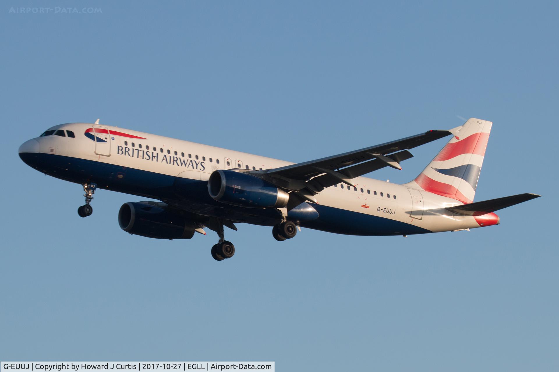 G-EUUJ, 2002 Airbus A320-232 C/N 1883, On approach.