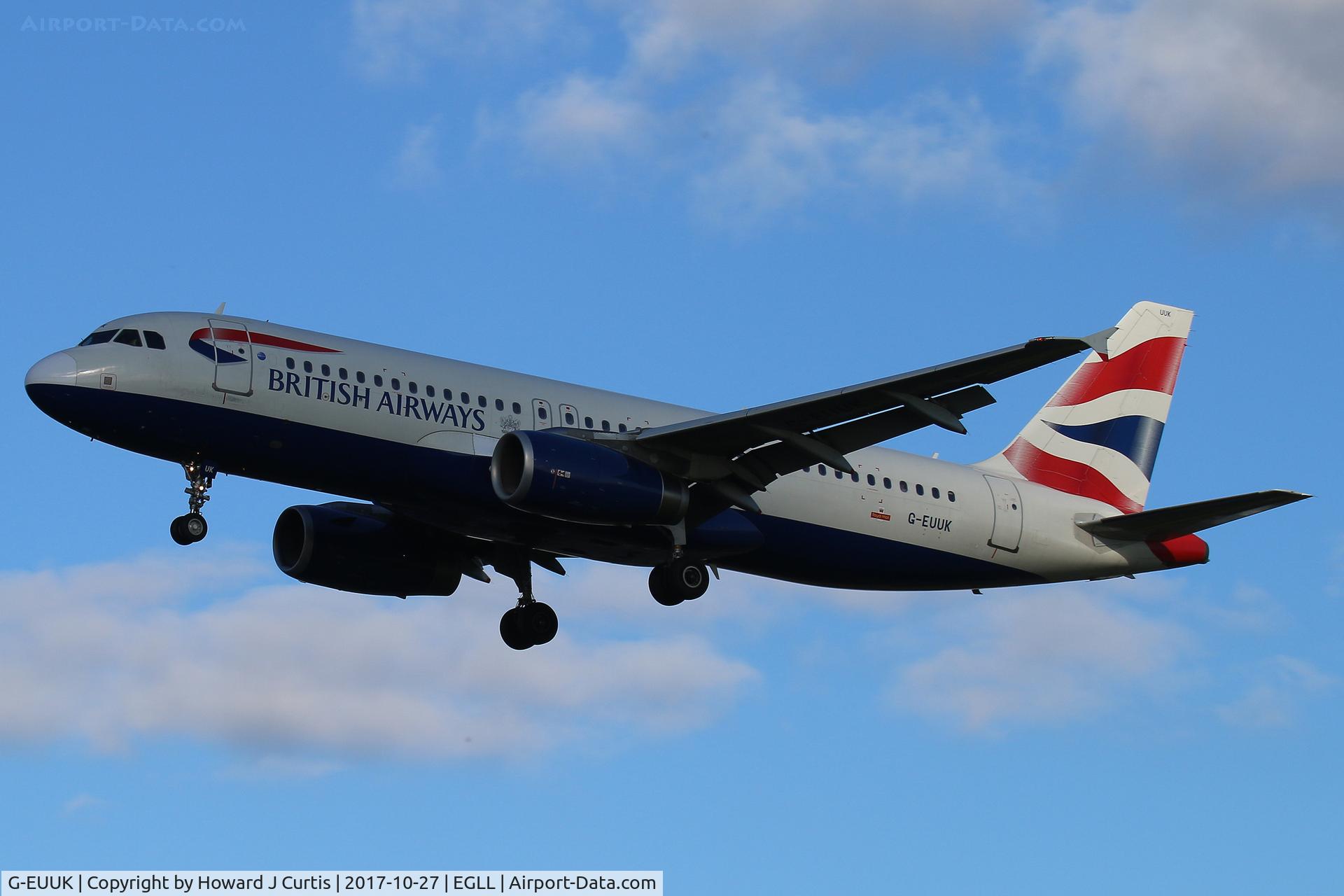 G-EUUK, 2002 Airbus A320-232 C/N 1899, On approach.