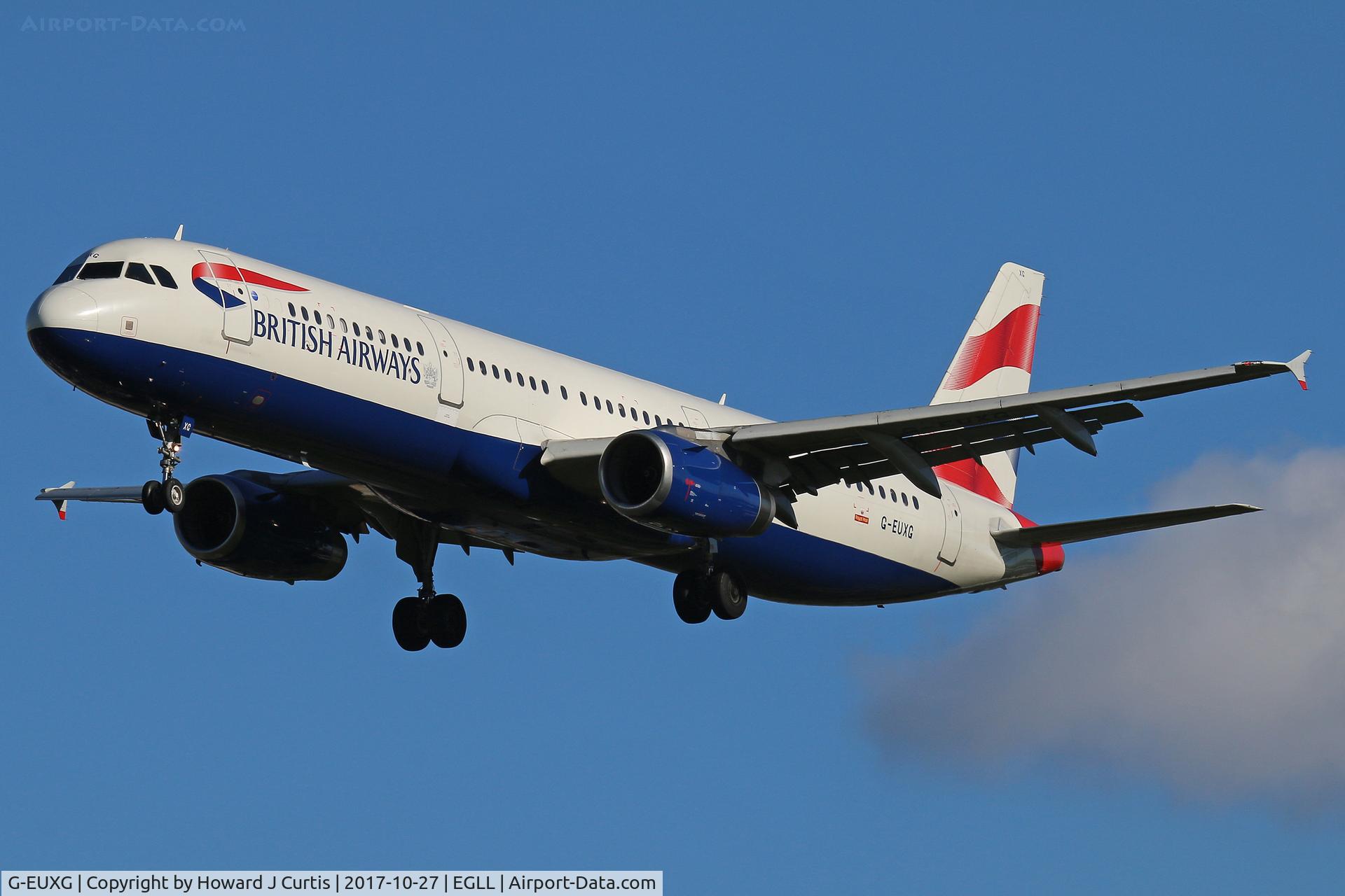 G-EUXG, 2004 Airbus A321-231 C/N 2351, On approach.