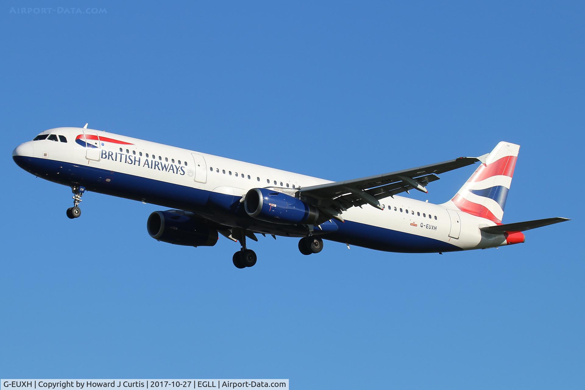 G-EUXH, 2004 Airbus A321-231 C/N 2363, On approach.