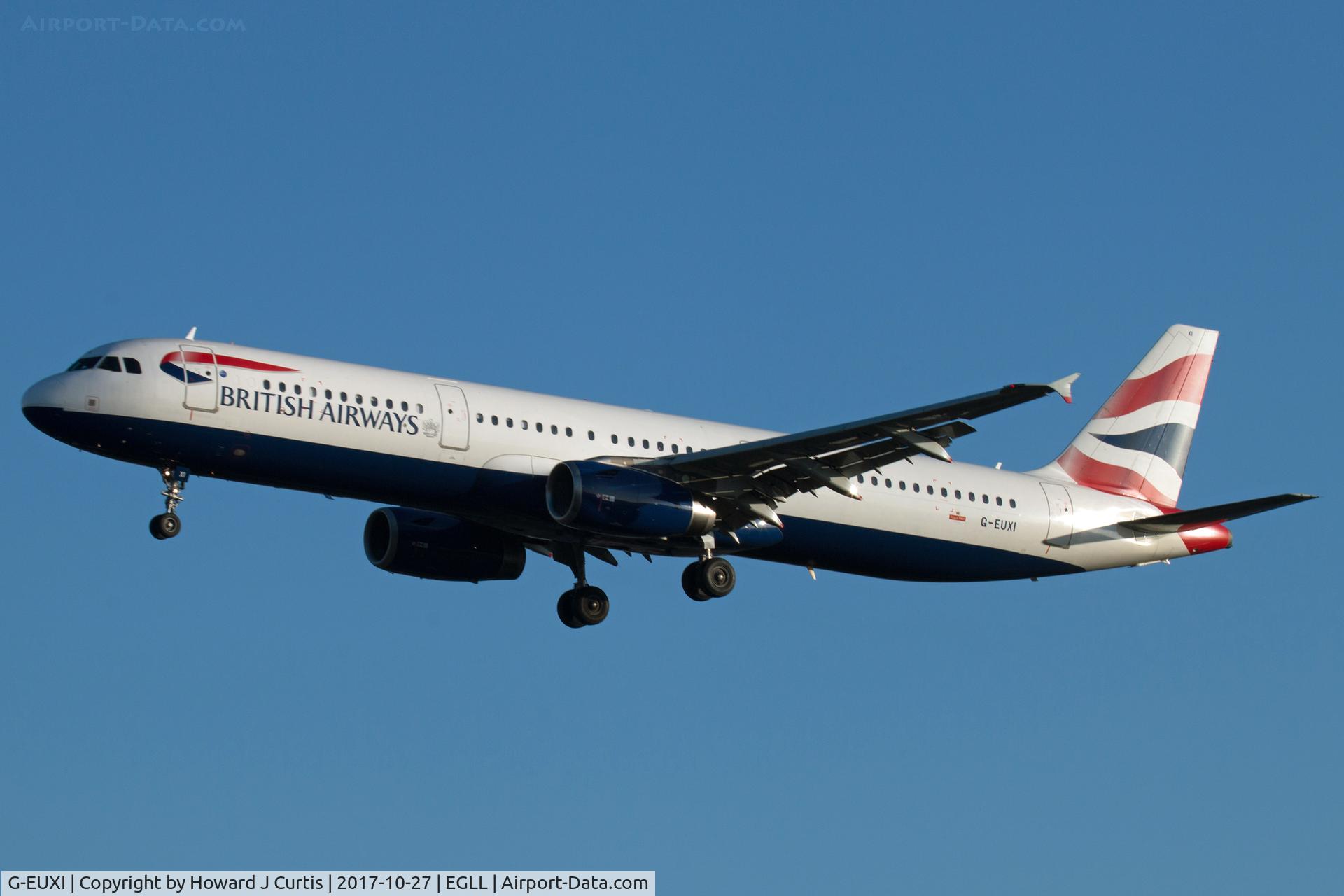 G-EUXI, 2005 Airbus A321-231 C/N 2536, On approach.