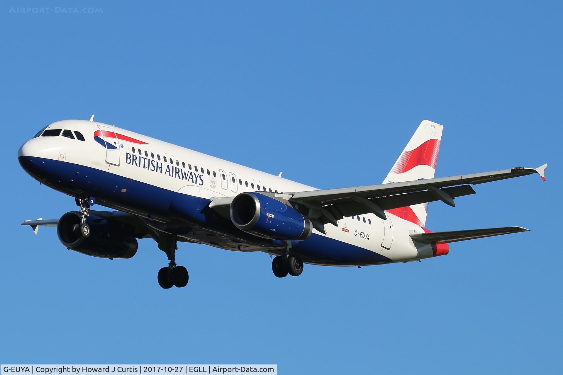 G-EUYA, 2008 Airbus A320-232 C/N 3697, On approach.