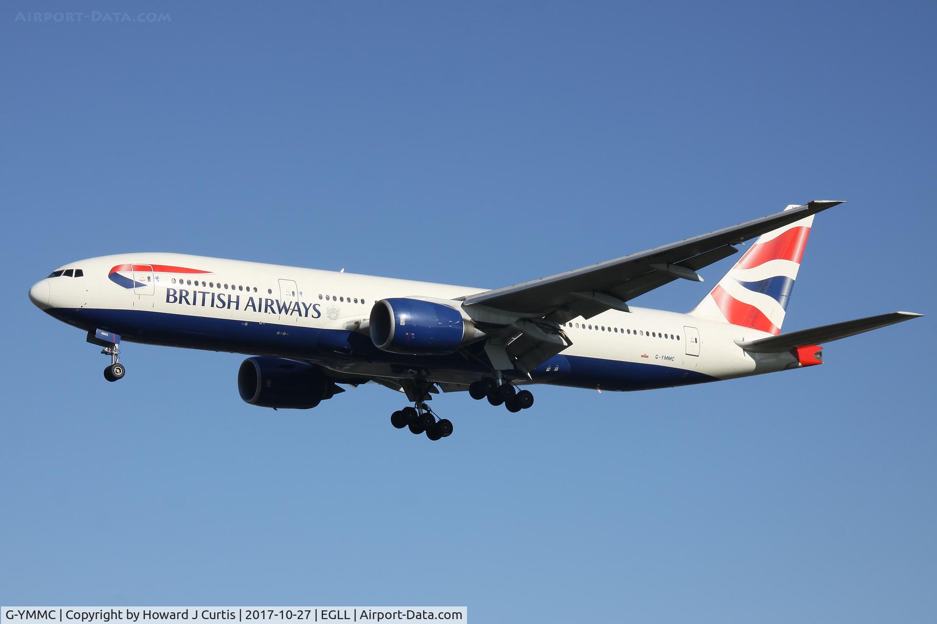 G-YMMC, 2000 Boeing 777-236 C/N 30304, On approach
