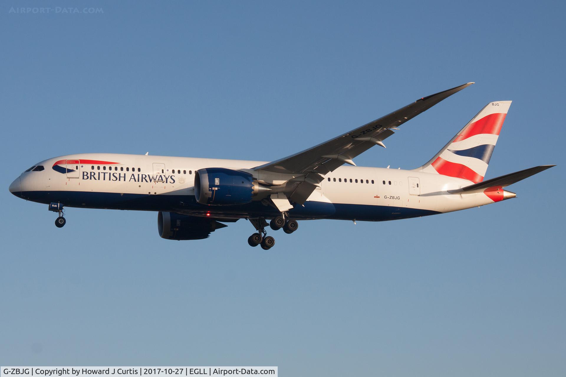 G-ZBJG, 2014 Boeing 787-8 Dreamliner C/N 38614, On approach.