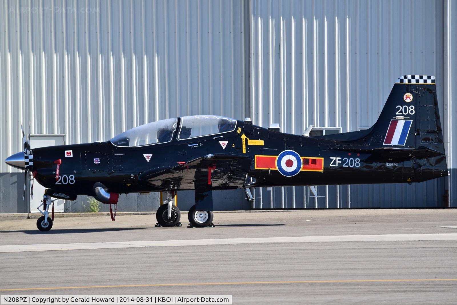 N208PZ, 1989 Short S-312 Tucano T1 C/N S034/T33, Parked on the north GA ramp.