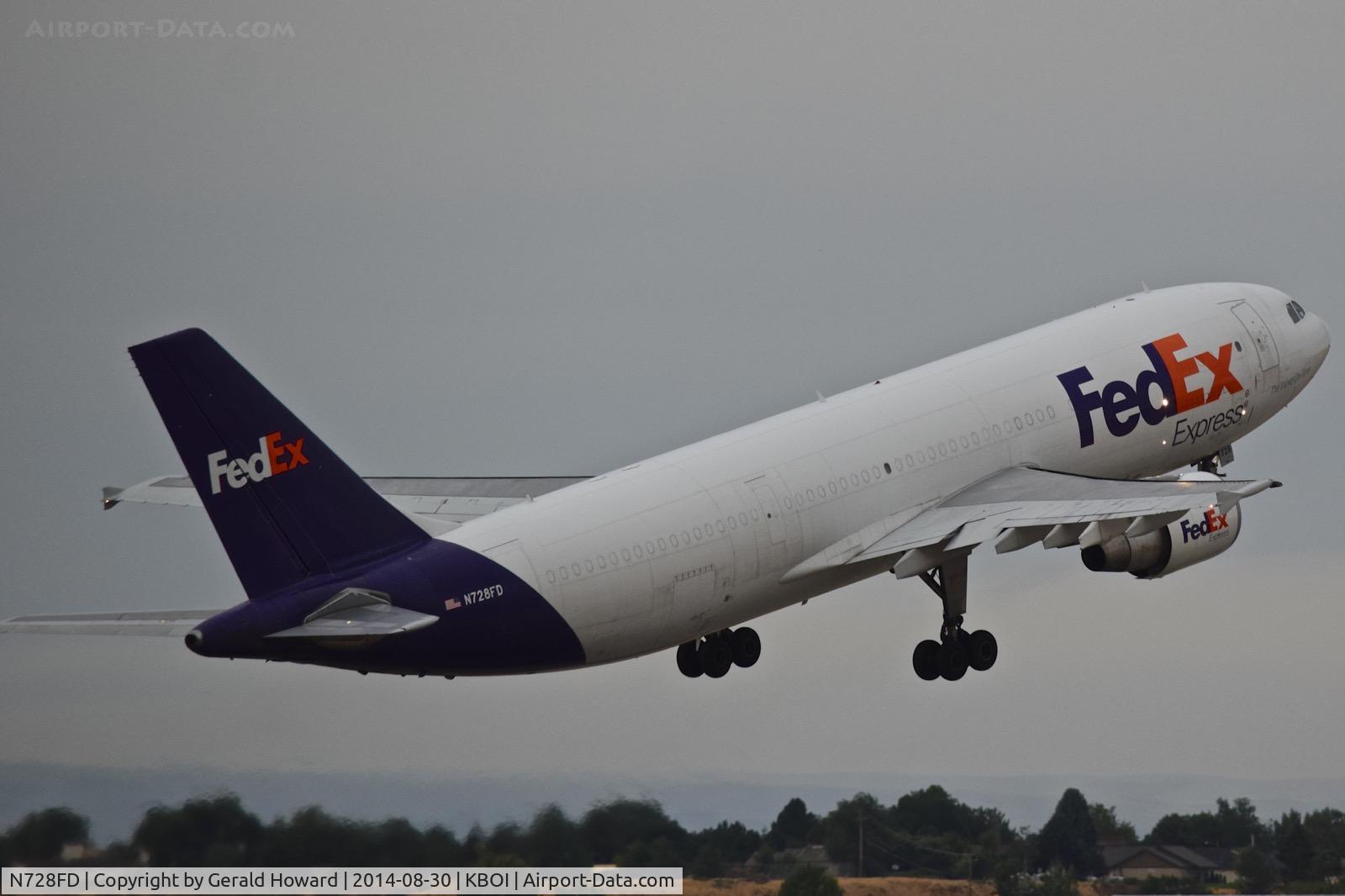 N728FD, 1990 Airbus A300B4-622R C/N 581, Departing RWY 28R.