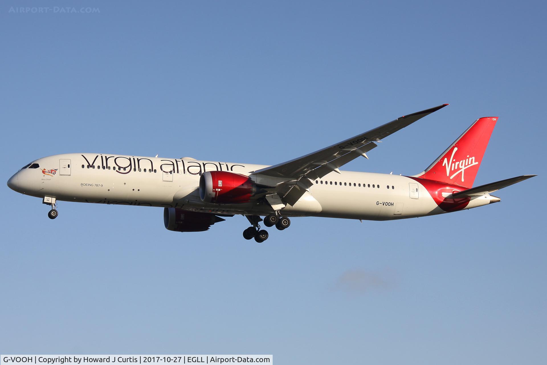 G-VOOH, 2015 Boeing 787-9 Dreamliner Dreamliner C/N 37968, On approach.