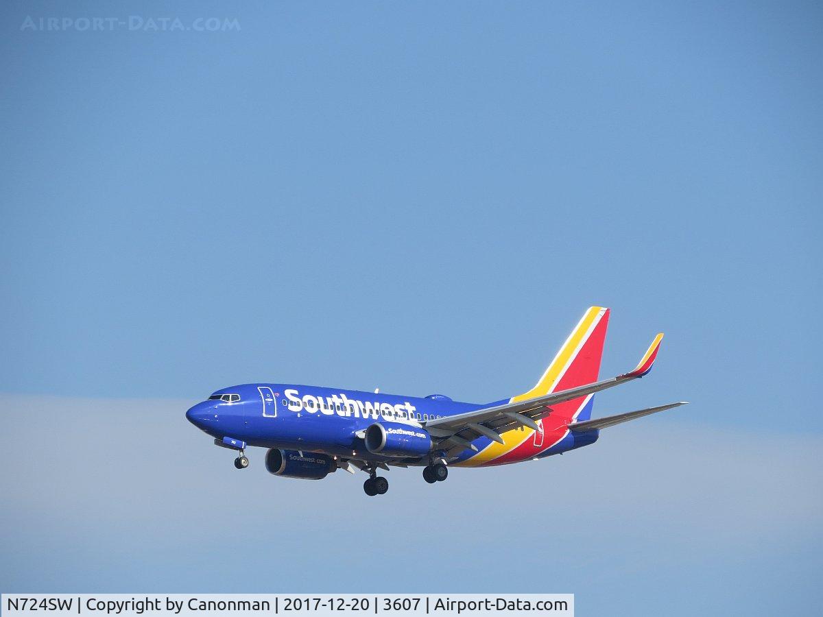 N724SW, 1999 Boeing 737-7H4 C/N 27856, Landing