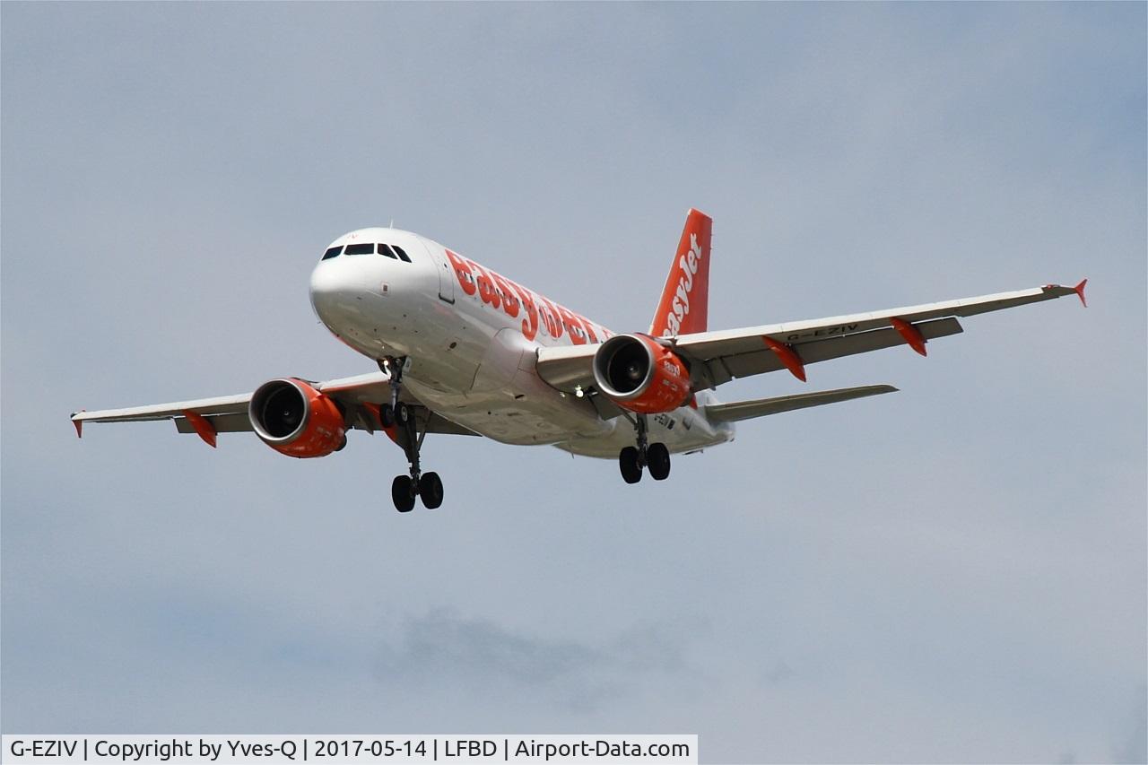G-EZIV, 2005 Airbus A319-111 C/N 2565, Airbus A319-111, Short approach rwy 23, Bordeaux-Mérignac airport (LFBD-BOD)