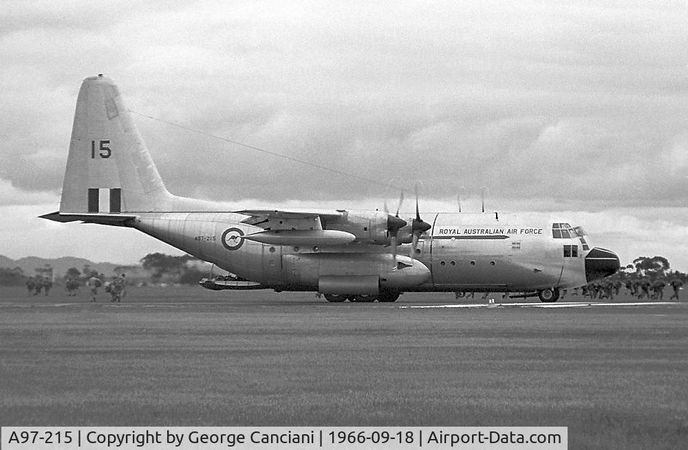 A97-215, Lockheed C-130A Hercules C/N 182-3215, Australia - Air Force Lockheed C-130A Hercules (L-182)Reg.: A97-215MSN: 182-3215Location & DateVictoria, Australia - September 18, 1966