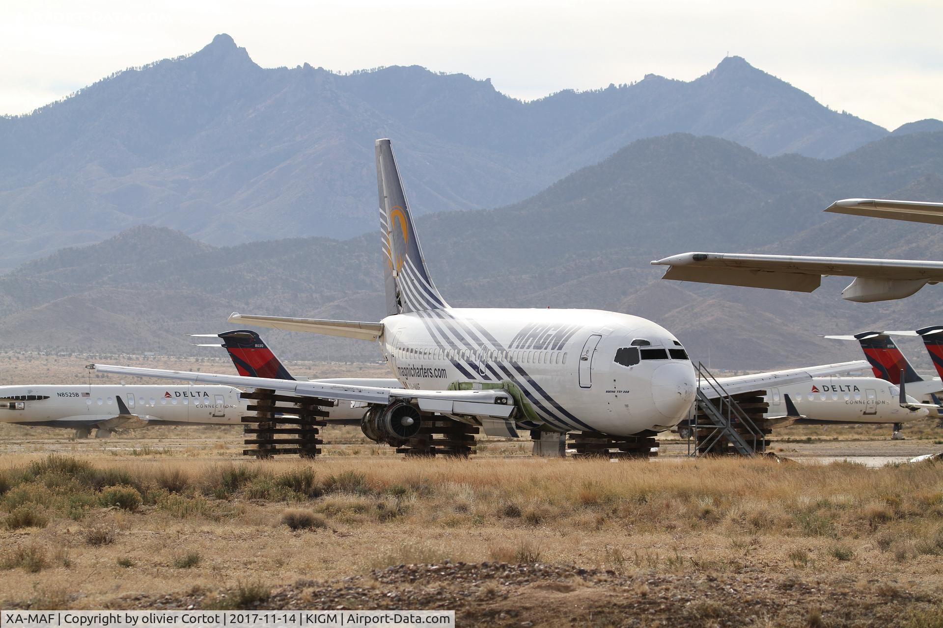 XA-MAF, 1982 Boeing 737-2K9 C/N 22505, to be scrapped