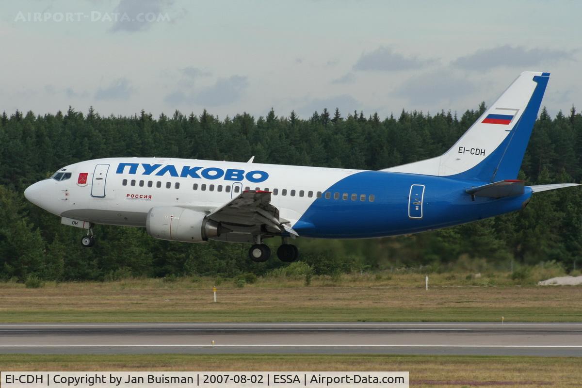 EI-CDH, 1992 Boeing 737-548 C/N 25739, Pulkovo with Rossiya sticker