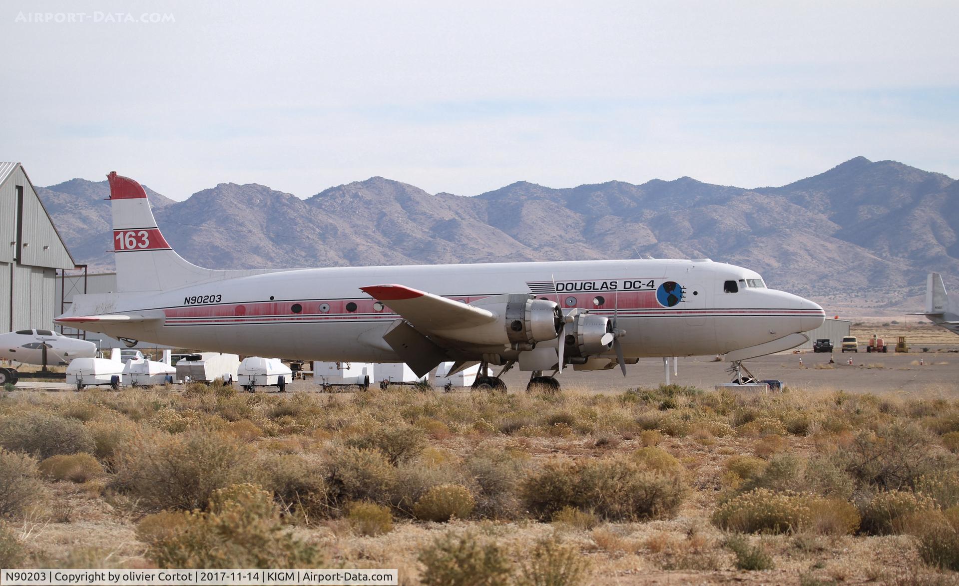 N90203, 1945 Douglas C-54G Skymaster C/N 35934, Kingman airport