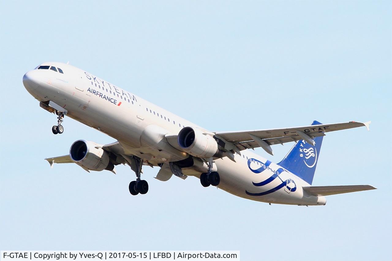 F-GTAE, 1998 Airbus A321-211 C/N 0796, Airbus A321-211, Take off rwy 23, Bordeaux-Mérignac airport (LFBD-BOD)