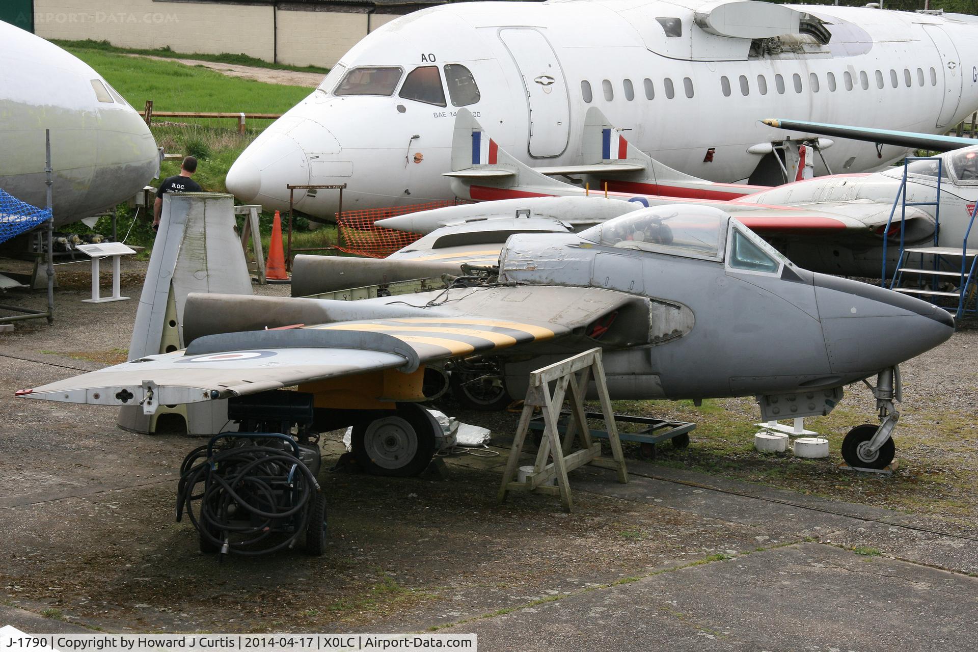 J-1790, 1957 De Havilland (F+W Emmen) DH-112 Venom FB.54 C/N 431, At the de Havilland Aircraft Museum