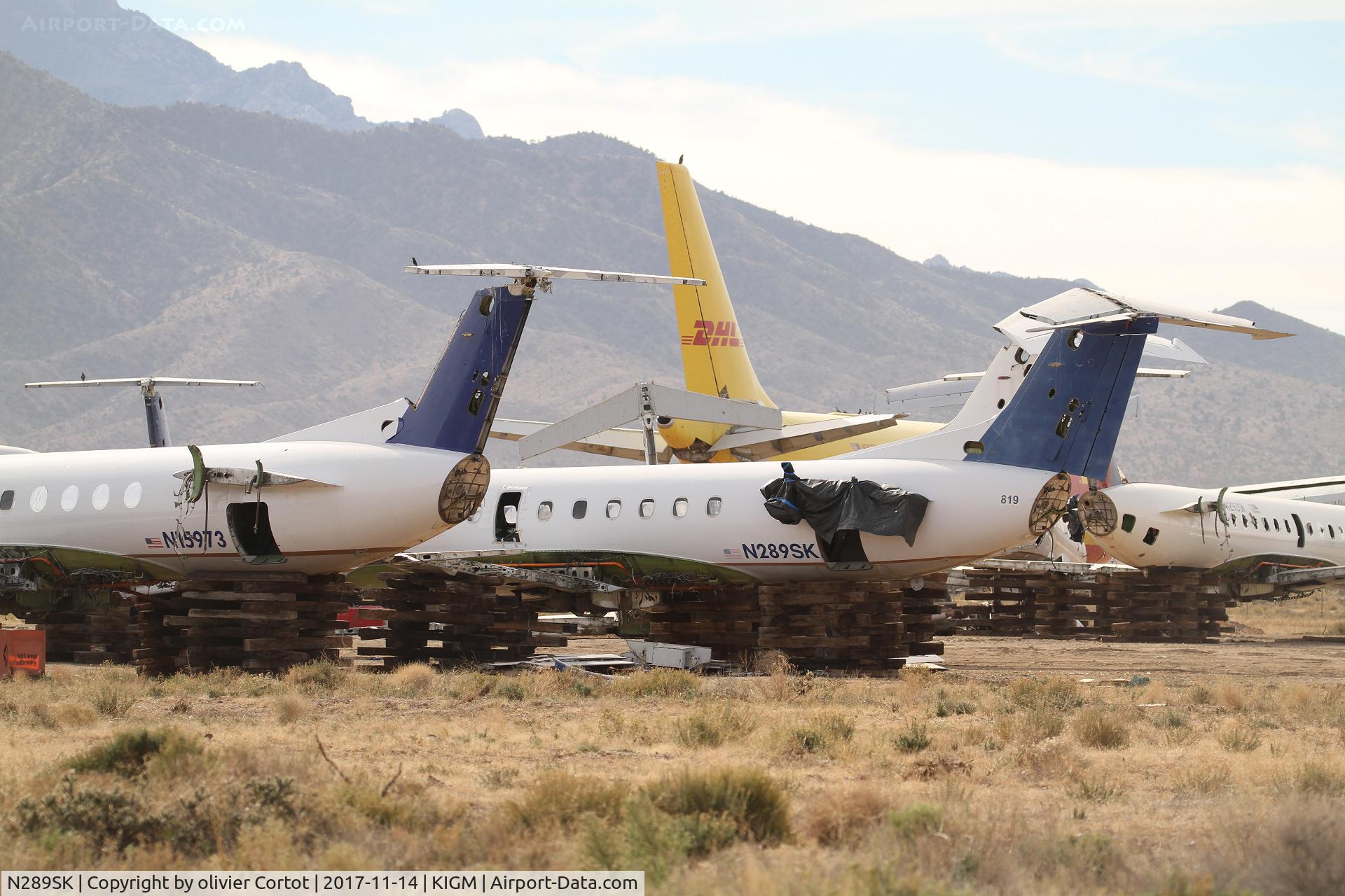 N289SK, 2001 Embraer EMB-145LR C/N 145463, scrapped