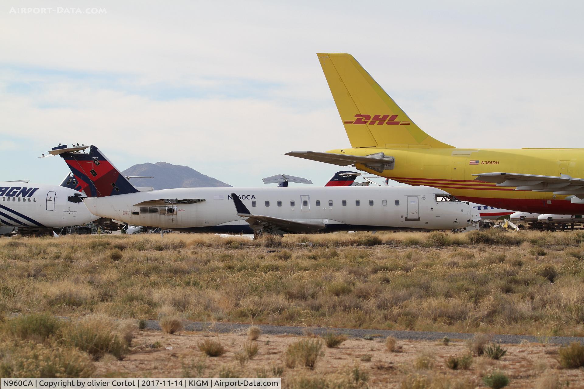 N960CA, 1996 Canadair CRJ-100ER (CL-600-2B19) C/N 7117, scrapped
