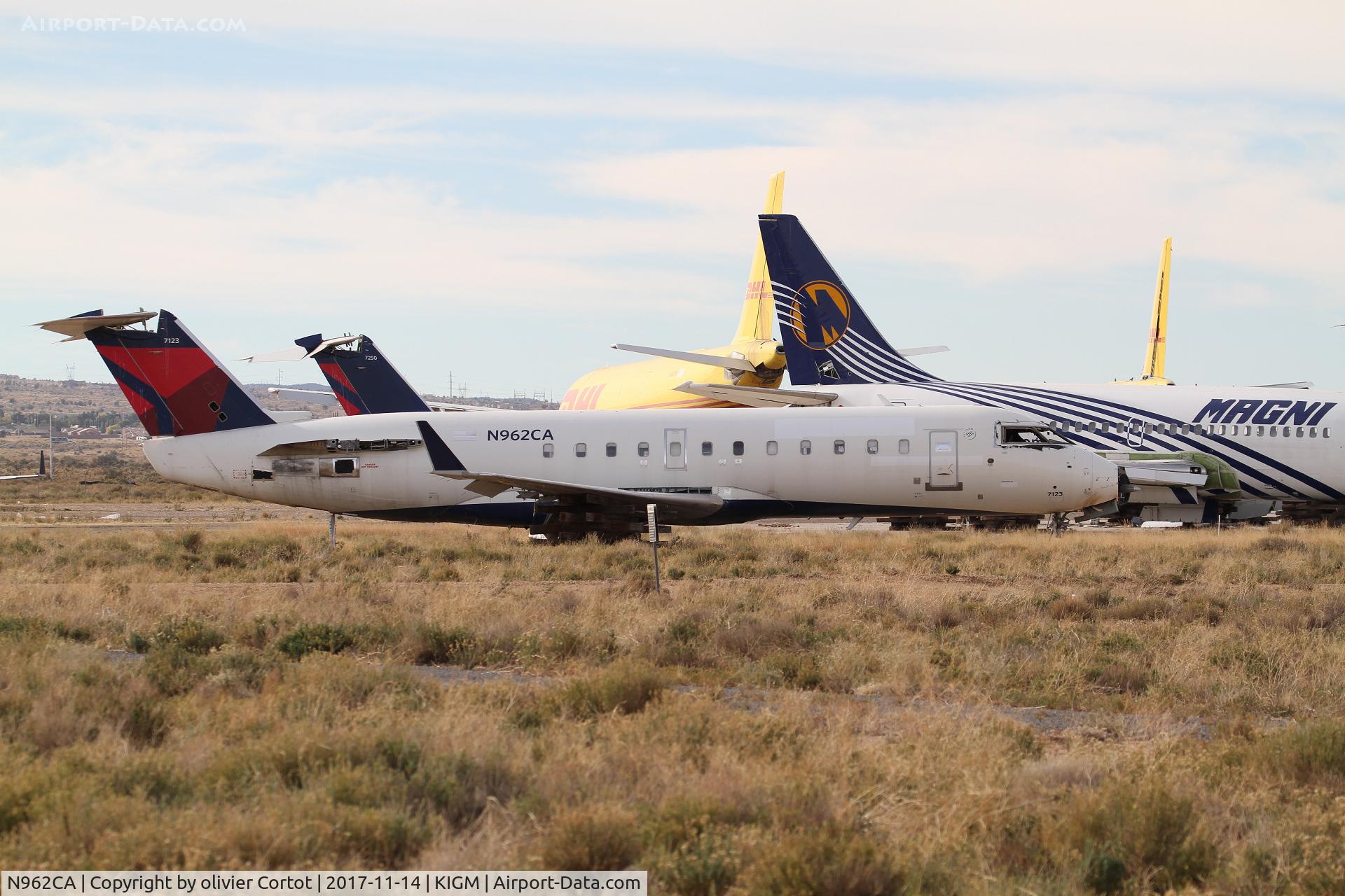 N962CA, 1996 Canadair CRJ-100ER (CL-600-2B19) C/N 7123, scrapped