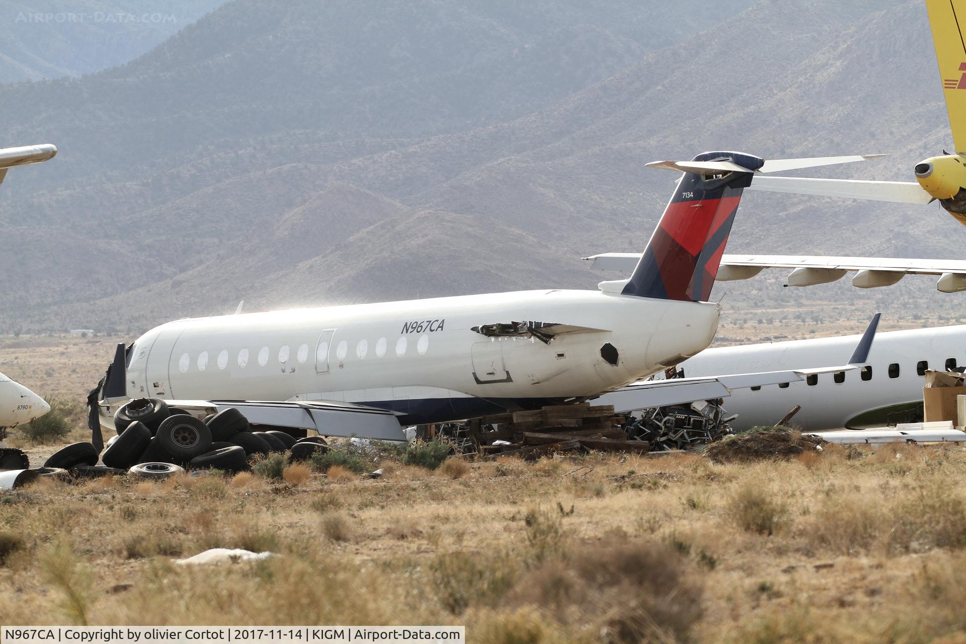 N967CA, 1996 Canadair CRJ-100ER (CL-600-2B19) C/N 7134, scrapped