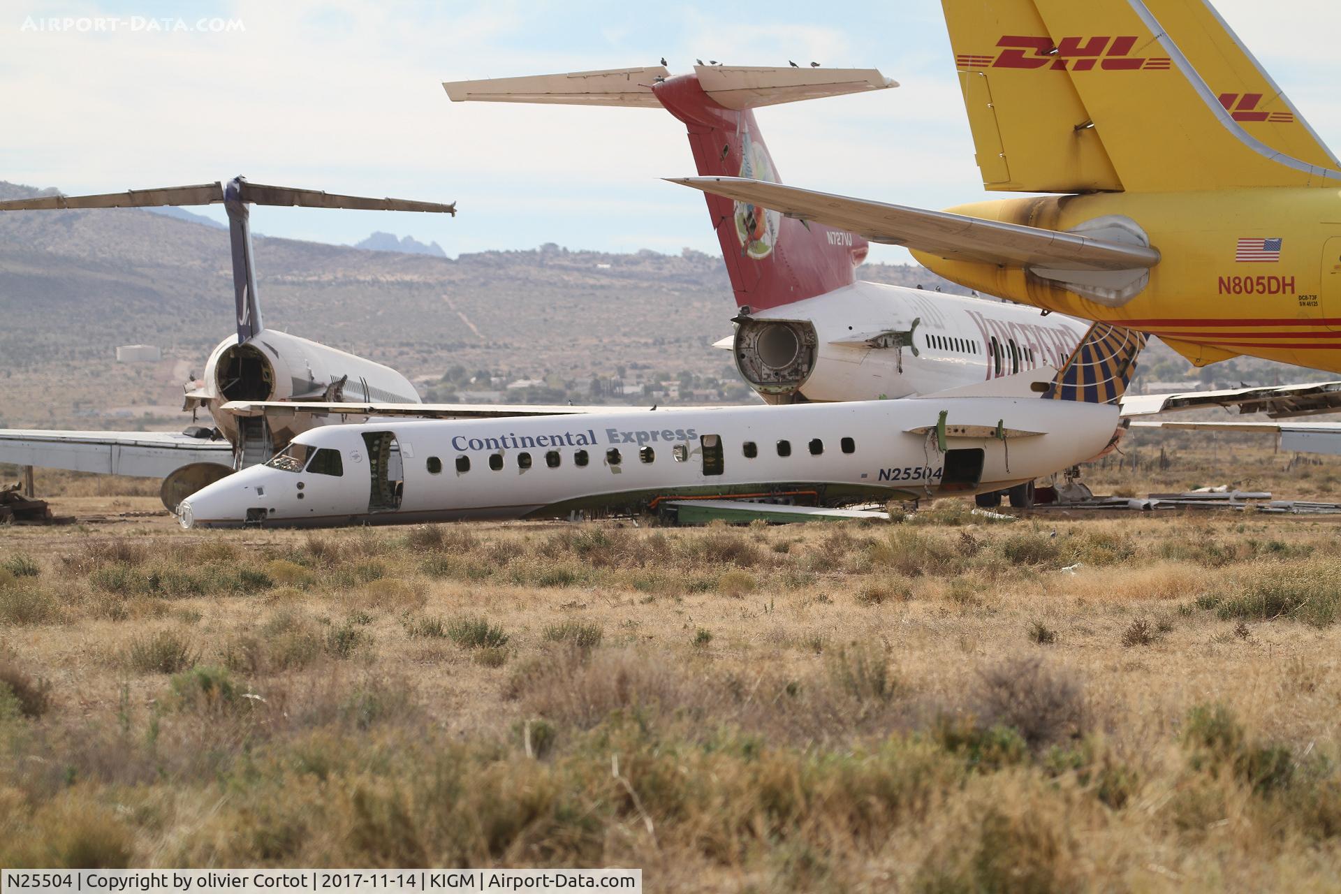 N25504, 1999 Embraer ERJ-135ER (EMB-135ER) C/N 145186, scrapped