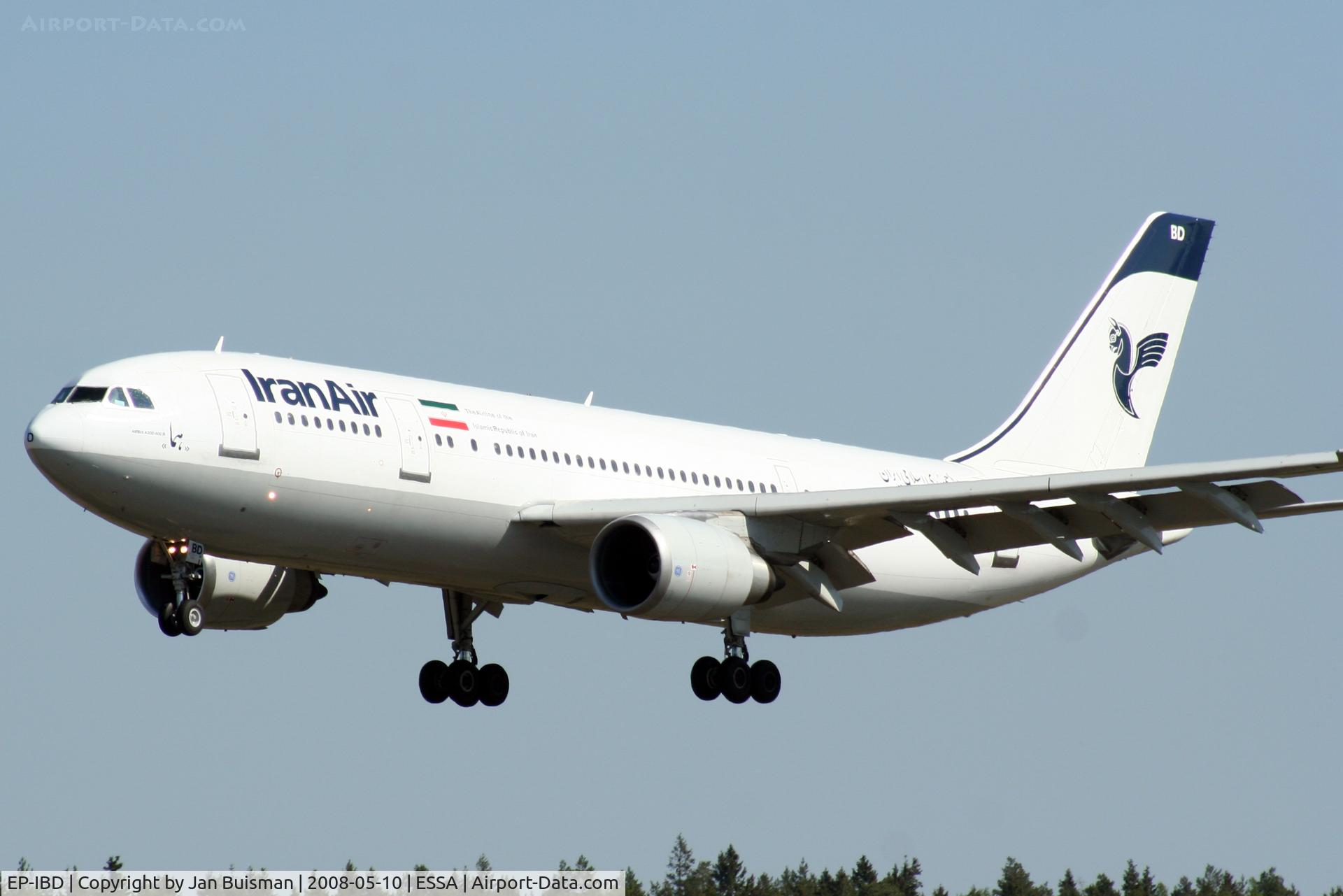 EP-IBD, 1993 Airbus A300B4-605R C/N 696, Iran Air