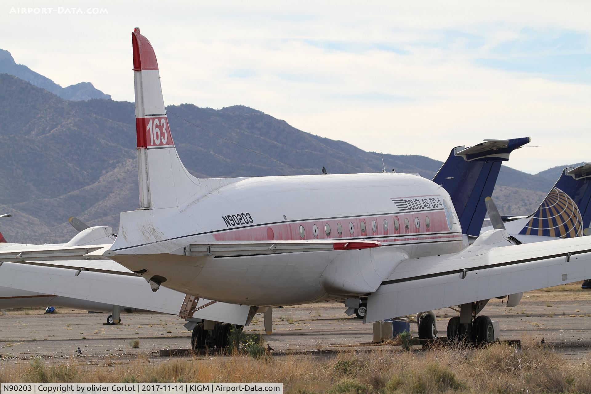 N90203, 1945 Douglas C-54G Skymaster C/N 35934, rear viex
