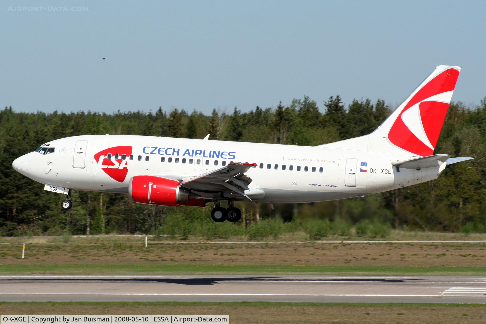 OK-XGE, 1992 Boeing 737-55S C/N 26543, CSA Czech Airlines, current N923LC LCPeru