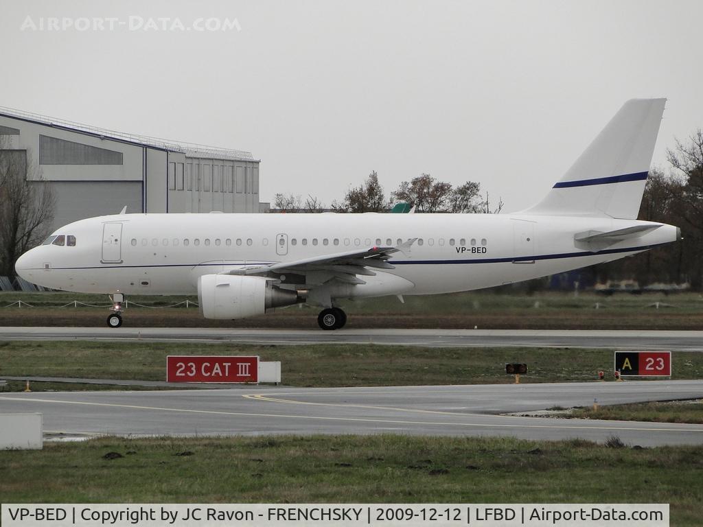 VP-BED, 2007 Airbus ACJ319 (A319-115/CJ) C/N 3073, China Sonangol International