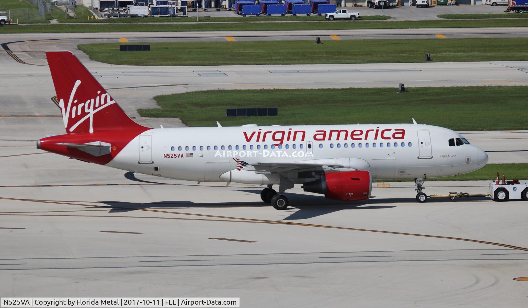 N525VA, 2007 Airbus A319-112 C/N 3324, Virgin America