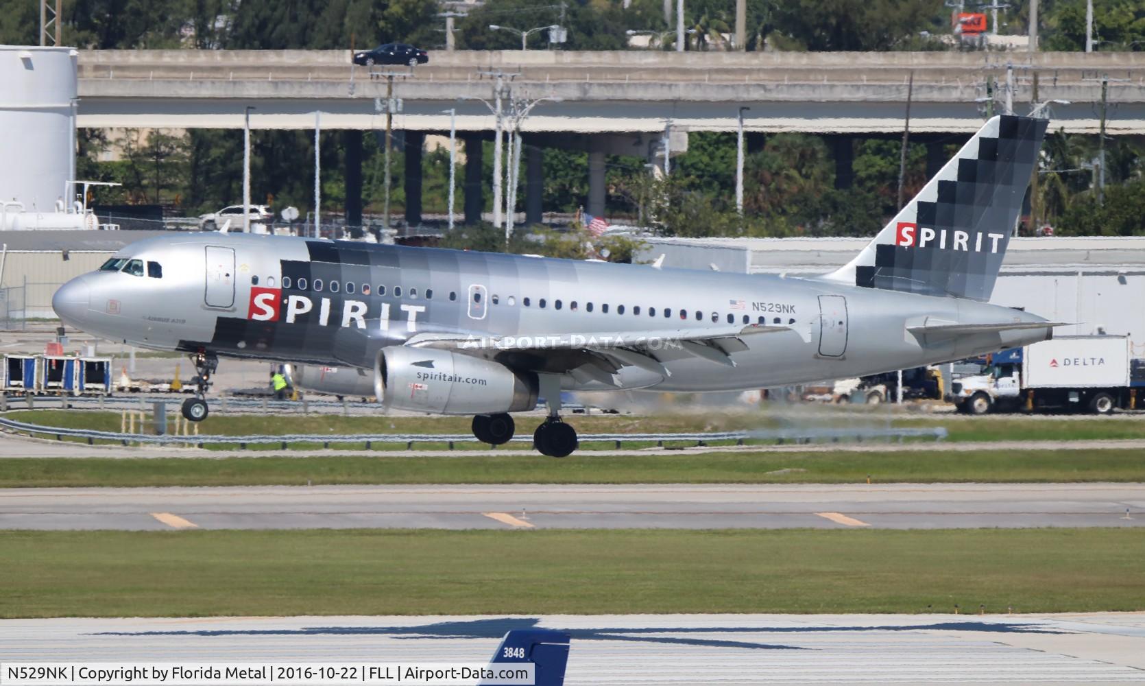 N529NK, 2007 Airbus A319-132 C/N 3007, Spirit