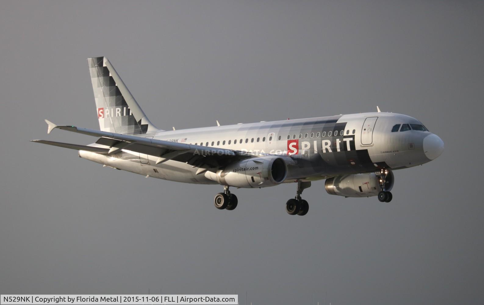N529NK, 2007 Airbus A319-132 C/N 3007, Spirit
