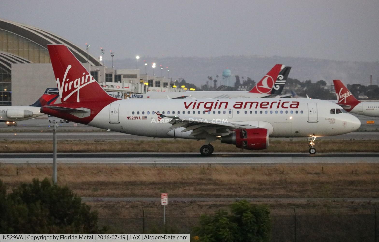 N529VA, 2008 Airbus A319-112 C/N 3684, Virgin America