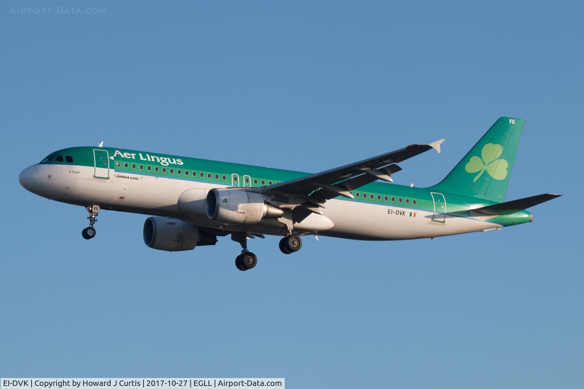 EI-DVK, 2011 Airbus A320-214 C/N 4572, On approach.