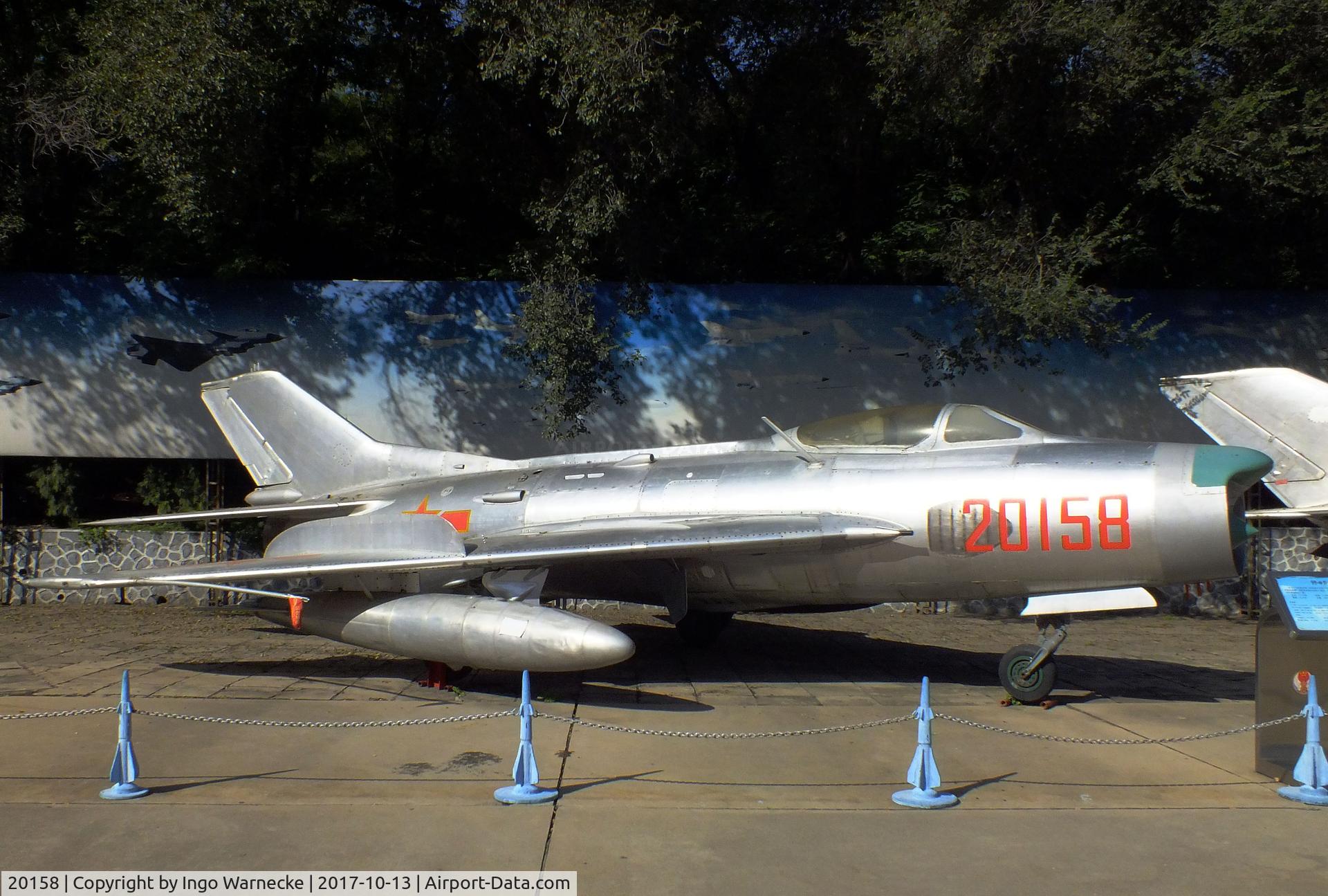 20158, Shenyang J-6I C/N J-6-4702, Guizhou J-6 IV (improved Shenyang J-6B (J-6 II), chinese version of the MiG-19 FARMER) at the China Aviation Museum Datangshan