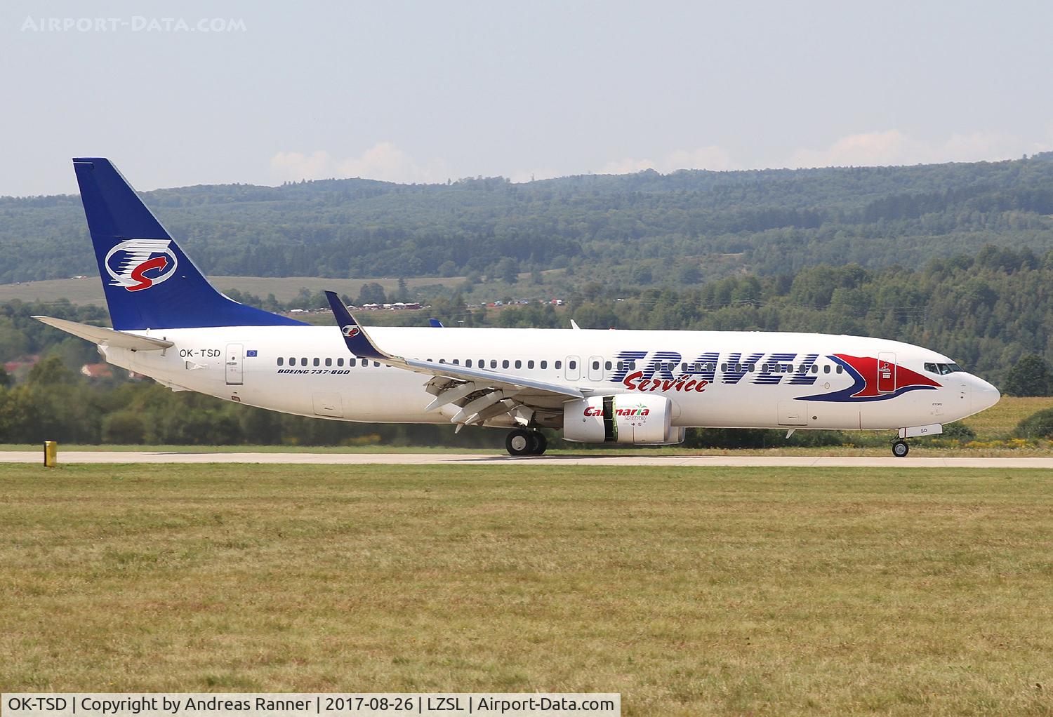 OK-TSD, 2014 Boeing 737-8Q8 C/N 41795, Travel Service Boeing 737