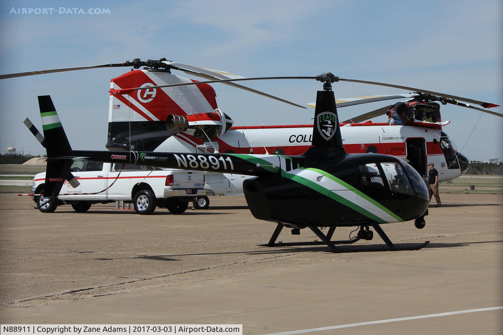 N88911, Robinson R66 C/N 0502, In town for the 2017 Heliexpo - Dallas, TX