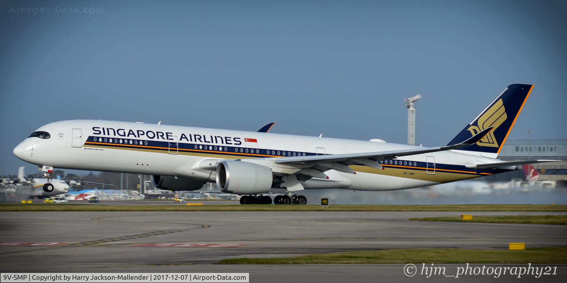 9V-SMP, 2017 Airbus A350-941 C/N 122, Singapore Airlines
Airbus A350 departing Manchester Airport